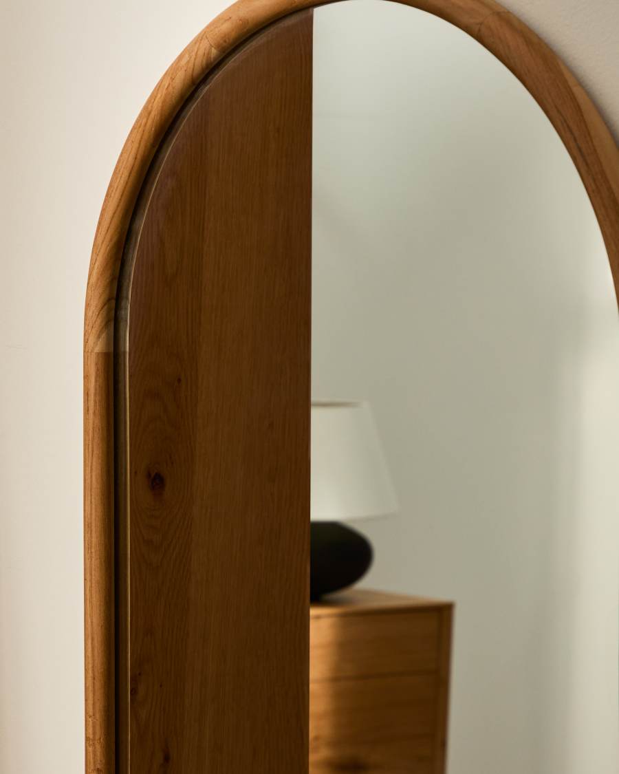 Milsa teak wood mirror 55 x 155cm FSC 100%