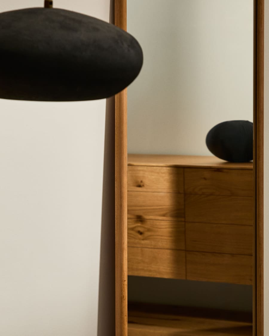 Specchio Milsa in legno di teak 54 x 154 cm FSC 100%