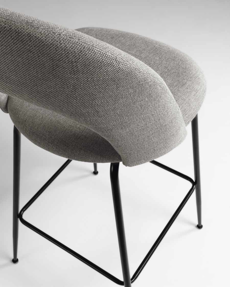 Mahalia light grey stool height 63 cm FSC 100%