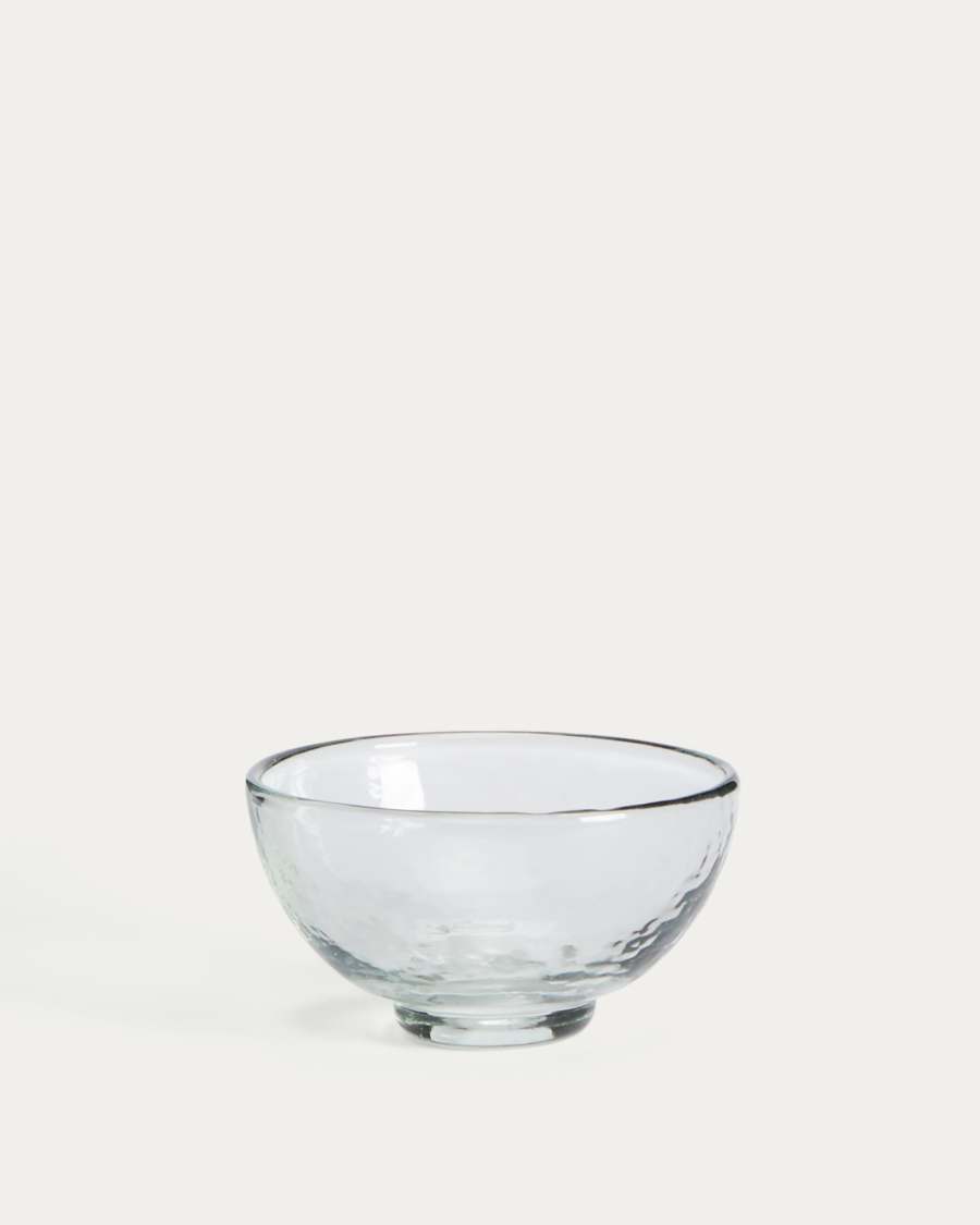 Sileia small bowl made of transparent recycled glass