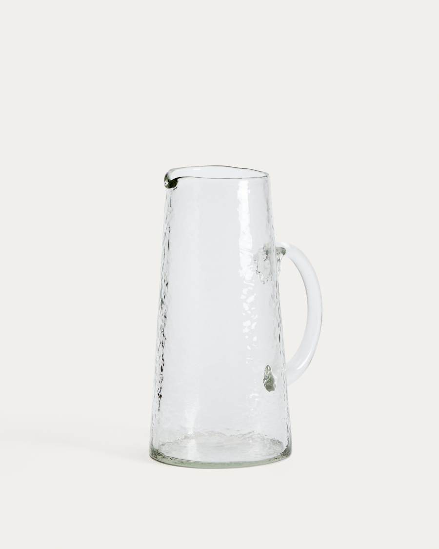 Obila transparent recycled glass jug
