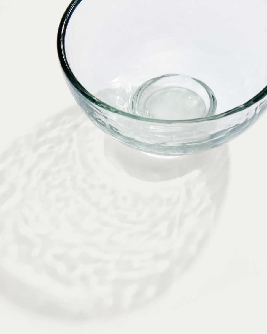 Sileia small bowl made of transparent recycled glass