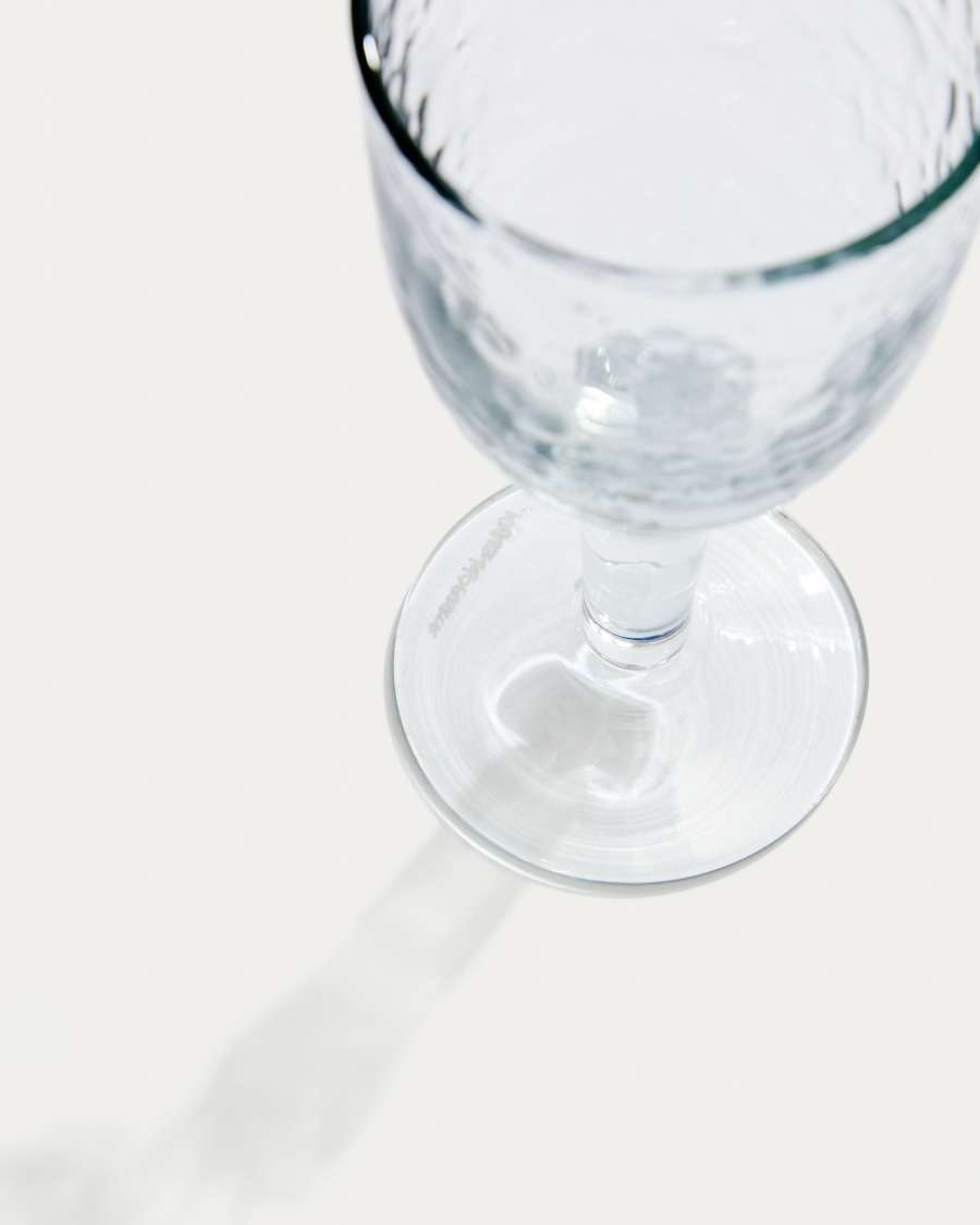 Vinea wine glass made of transparent recycled glass
