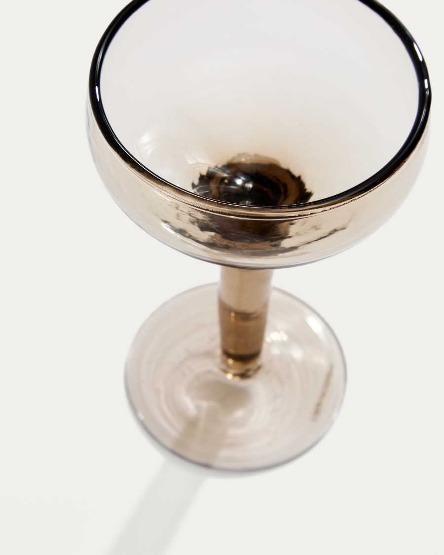 Calice da vino Vinea in vetro riciclato marrone