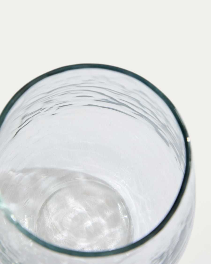 Sileia cup made of transparent recycled glass