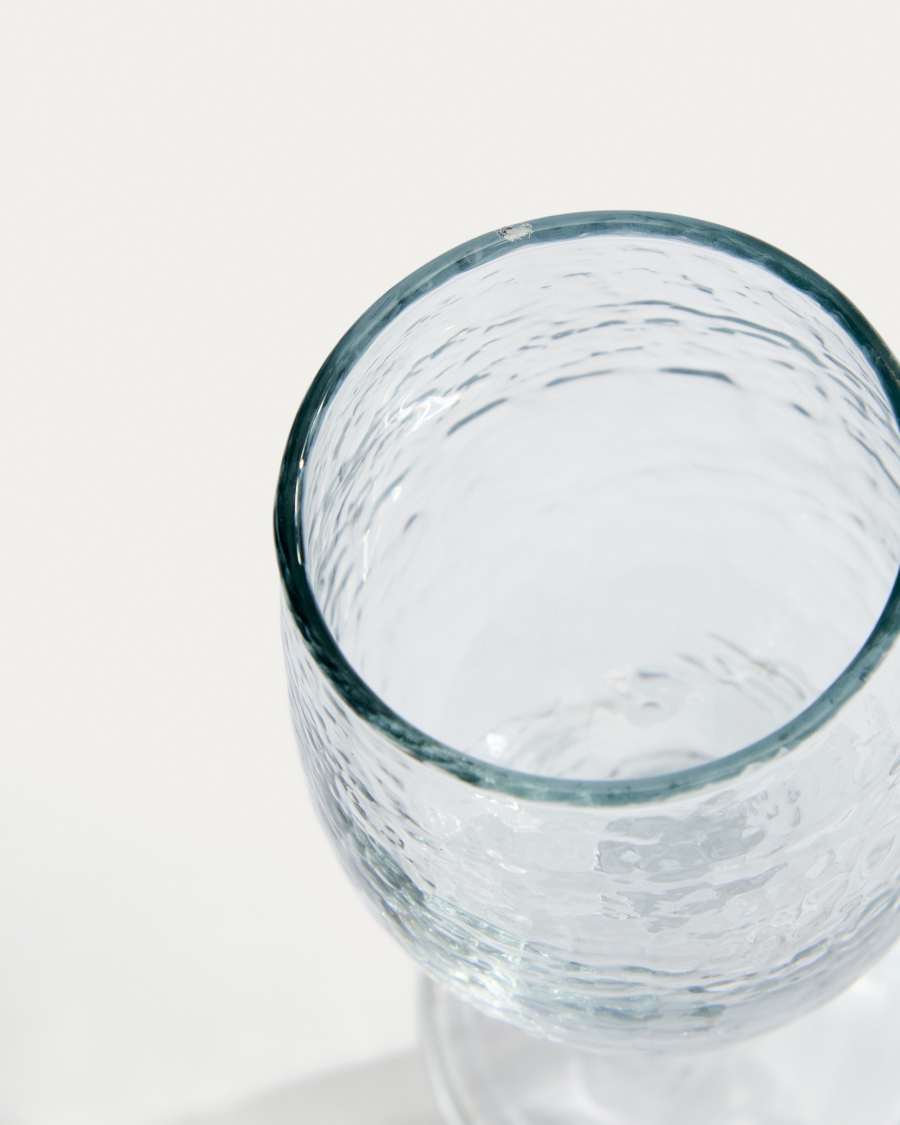 Sileia wine glass made of transparent recycled glass