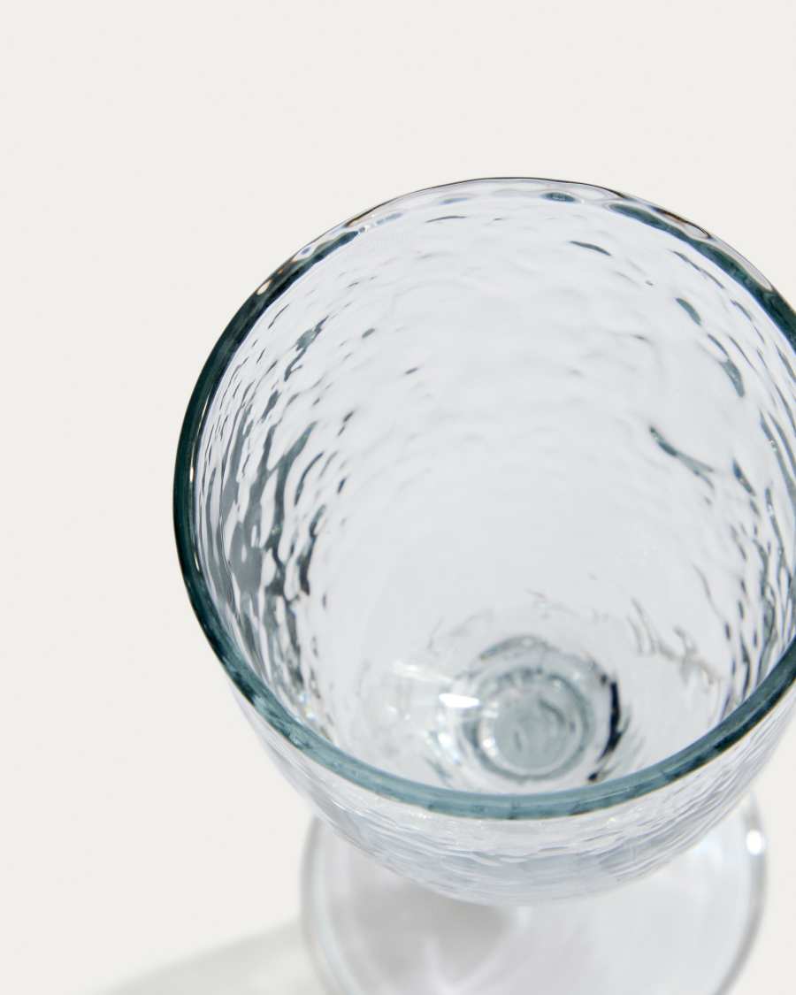 Vinea wine glass made of transparent recycled glass