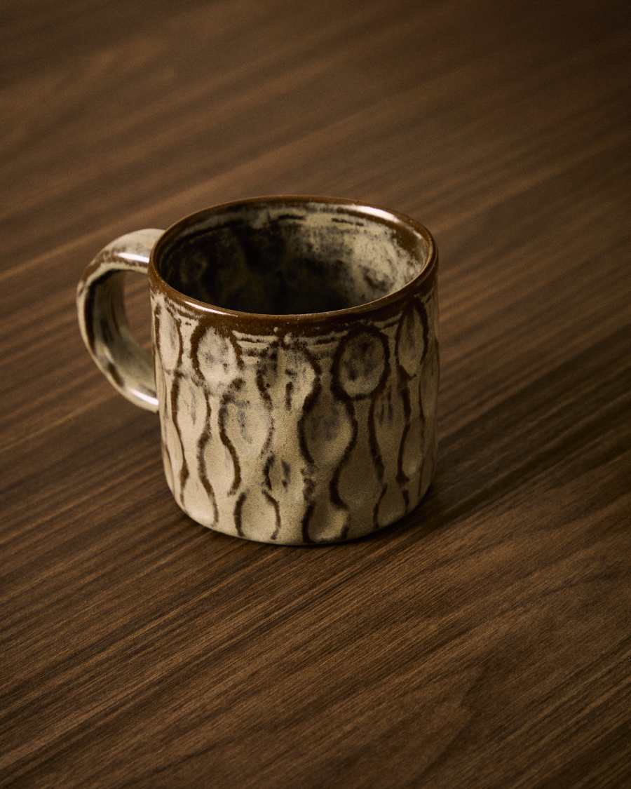 Tazza Alenia in ceramica grigia