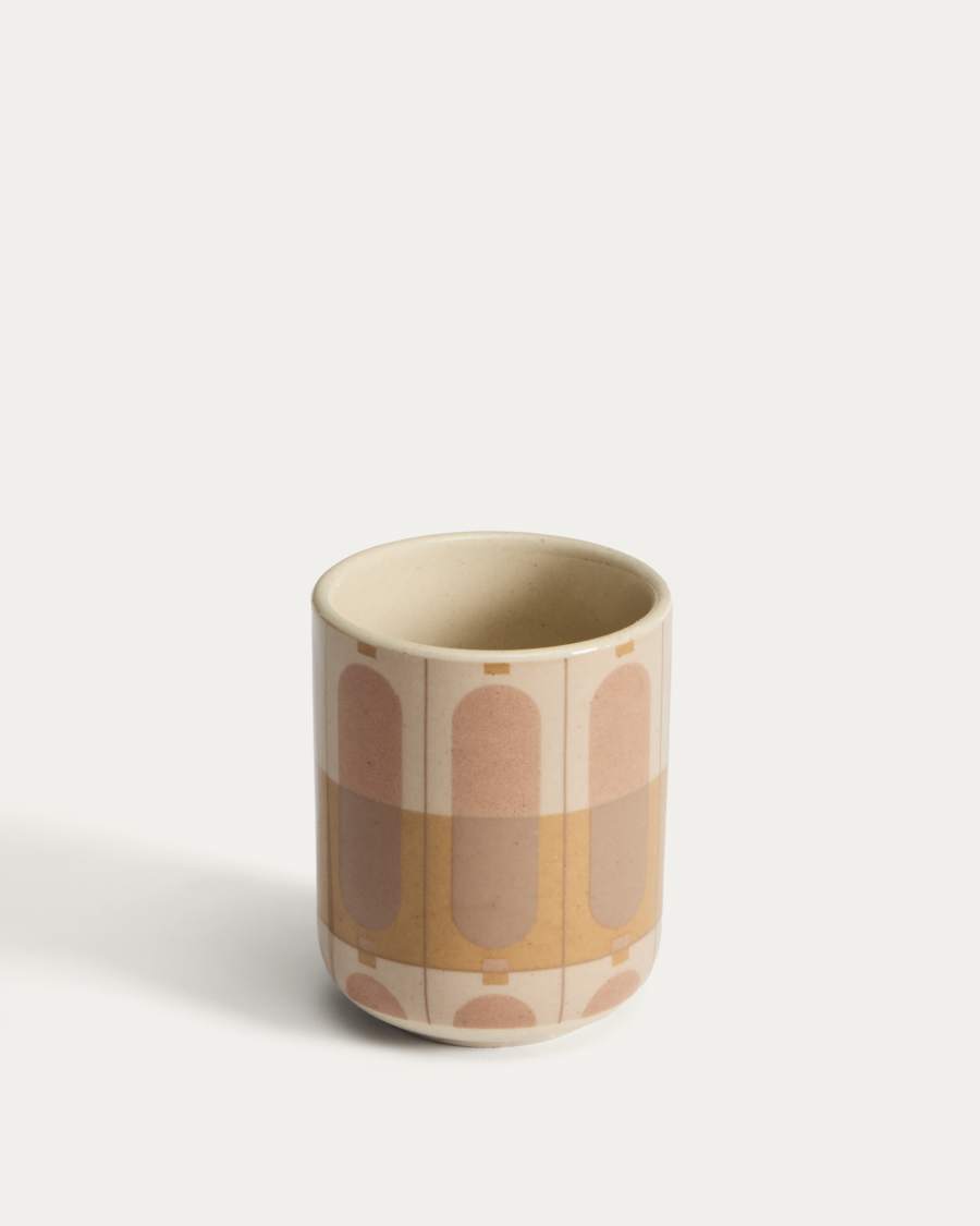 Julnet mug in beige ceramic