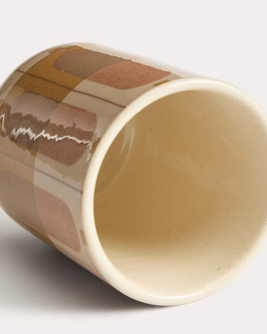 Julnet mug in beige ceramic