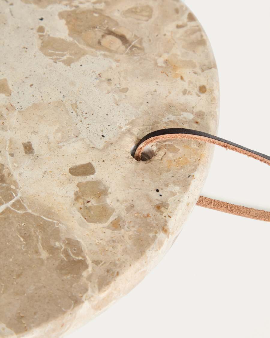 Δίσκος Orlina από μπεζ μάρμαρο 35 x 23 εκ.