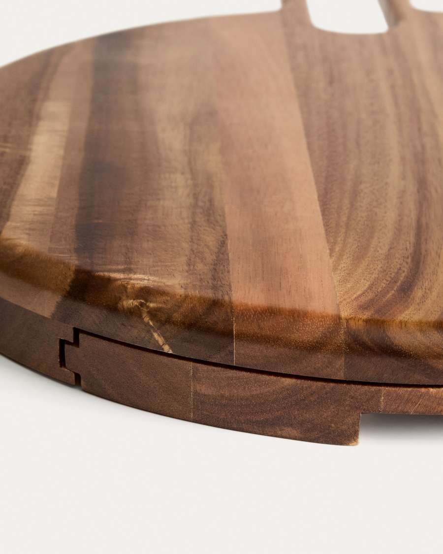 Set Blera de coberts i taula per a formatges de fusta d’acàcia FSC 100 % i acer inoxidable