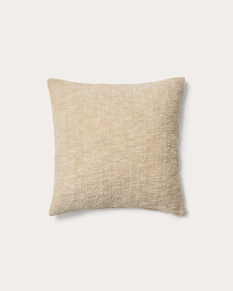 Mevia cushion cover in beige linen blend 50 x 50 cm