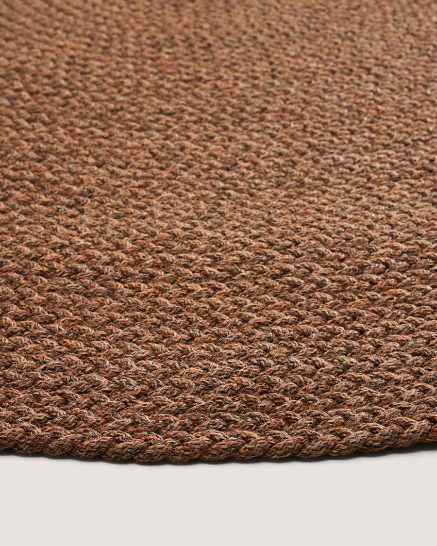 Rug Despas in synthetic fibers terracotta Ø200 cm