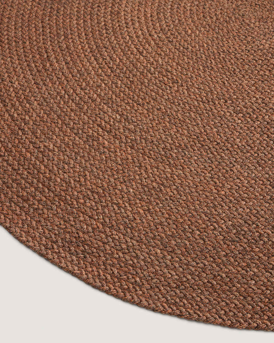 Rug Despas in synthetic fibers terracotta Ø200 cm
