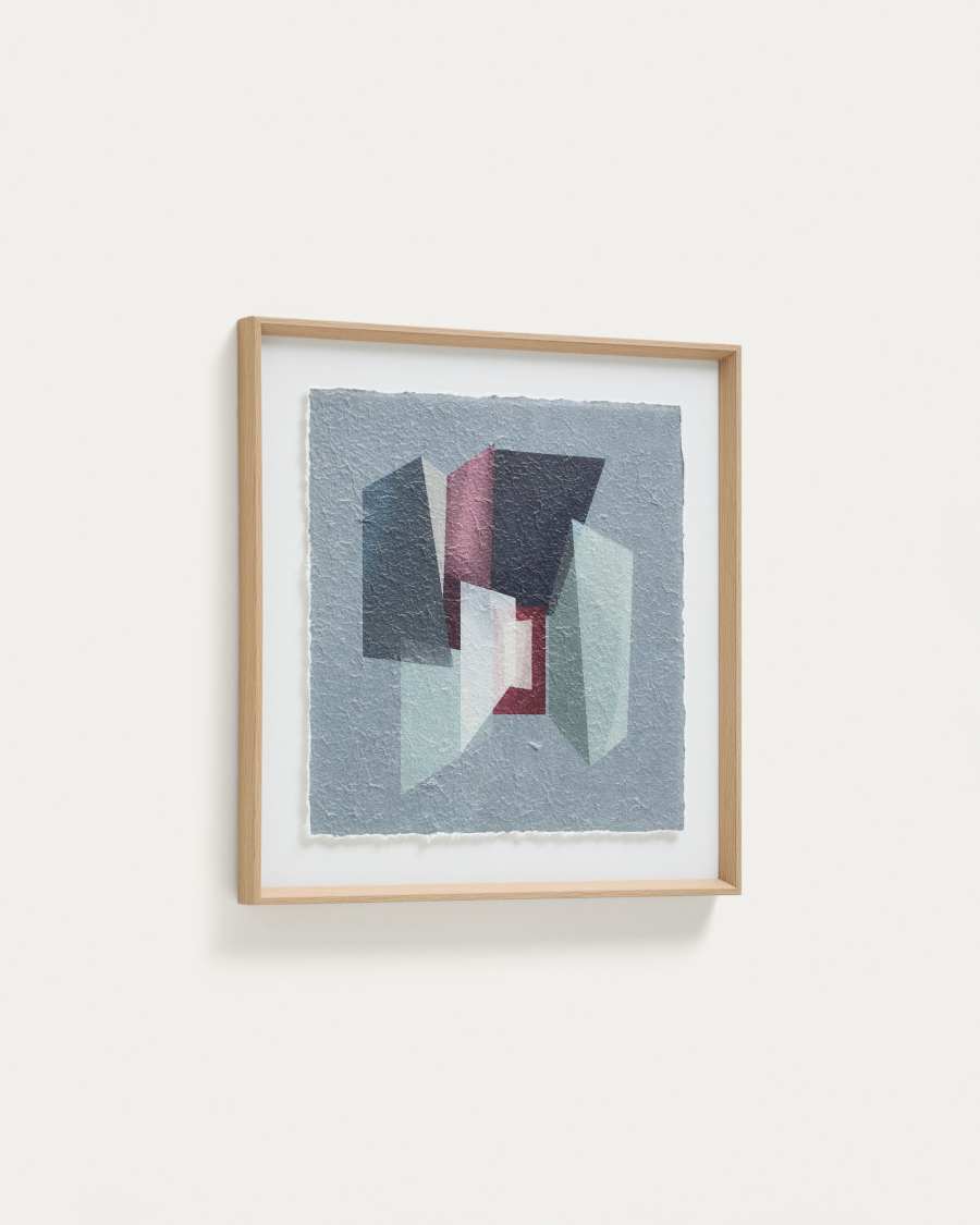 Quadro Veluni in carta riciclata multicolore 60 x 60 cm