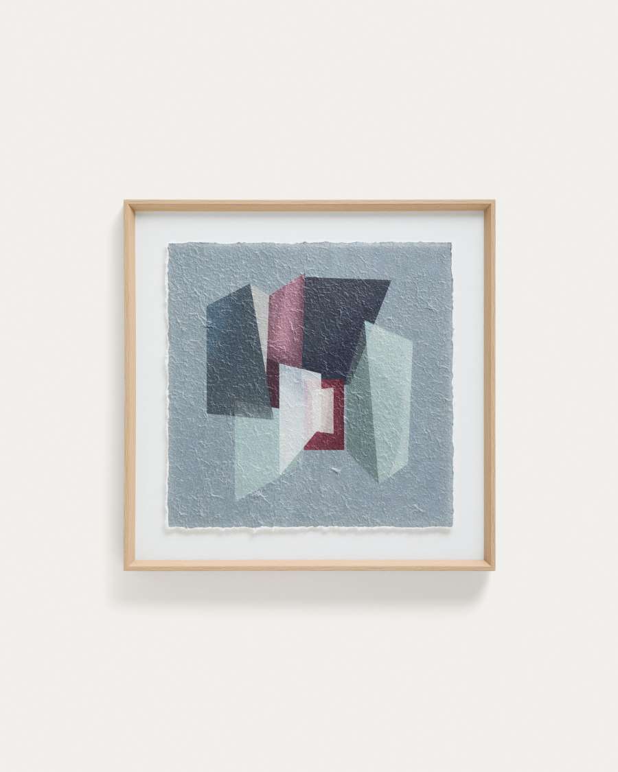 Quadro Veluni in carta riciclata multicolore 60 x 60 cm