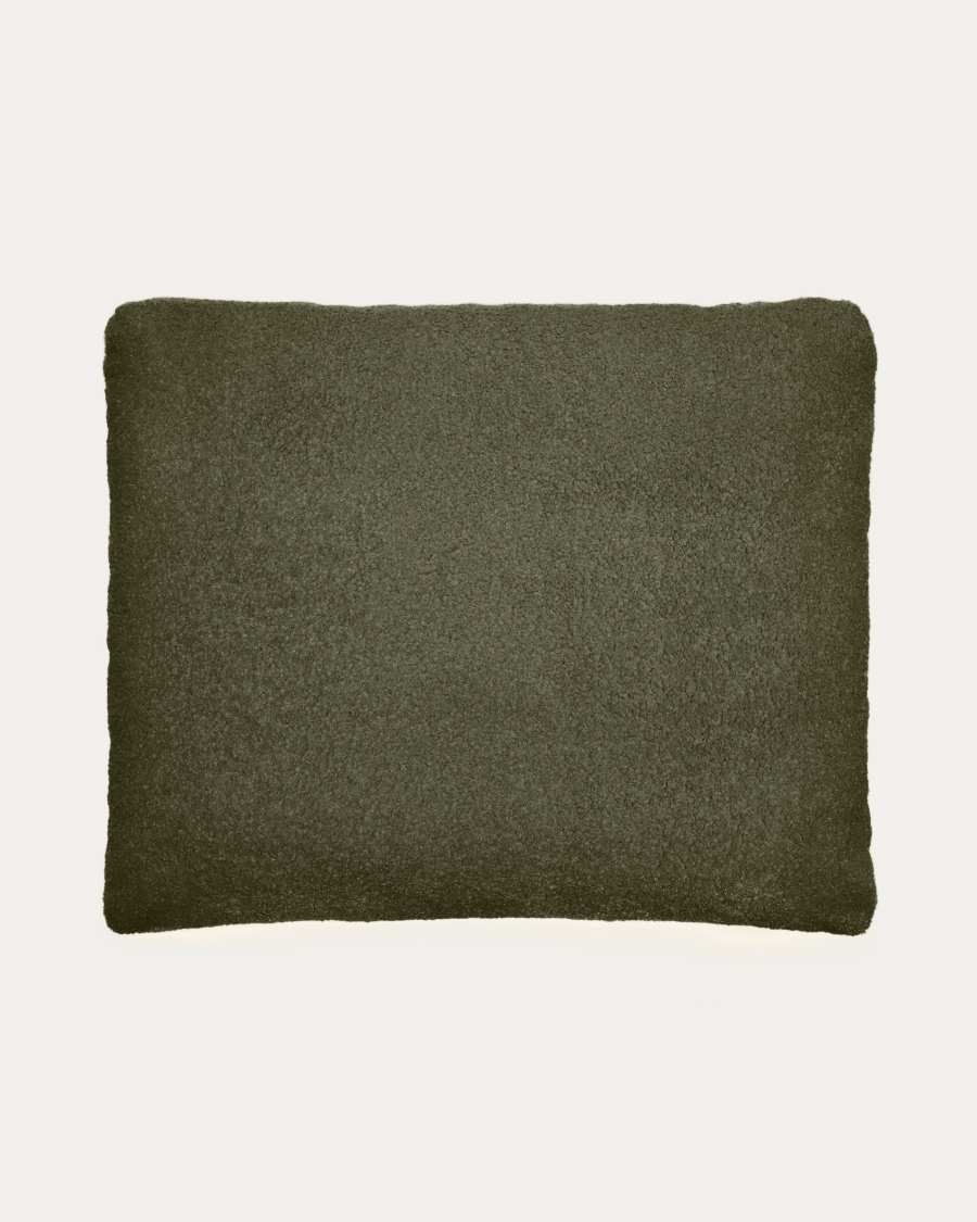 Martina green bouclé cushion 60 x 52 cm