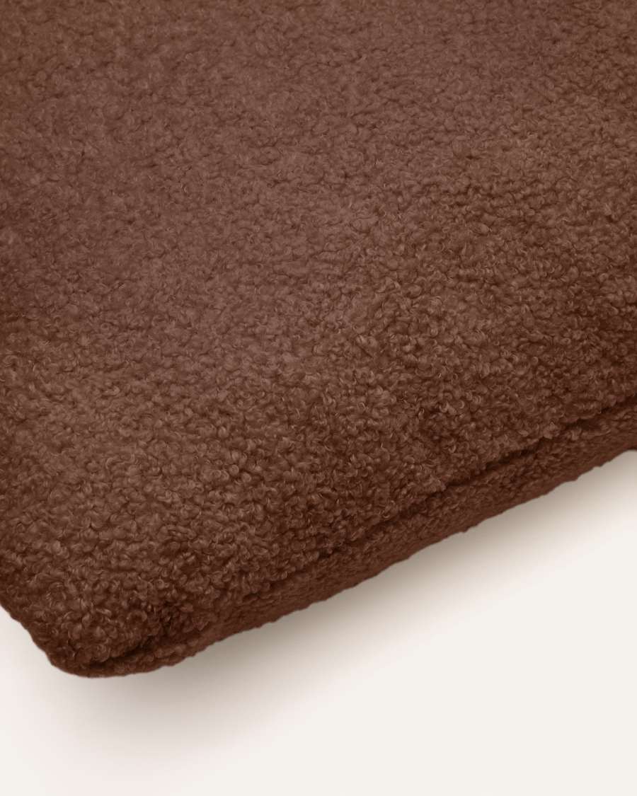 Martina terracotta bouclé cushion 60 x 52 cm