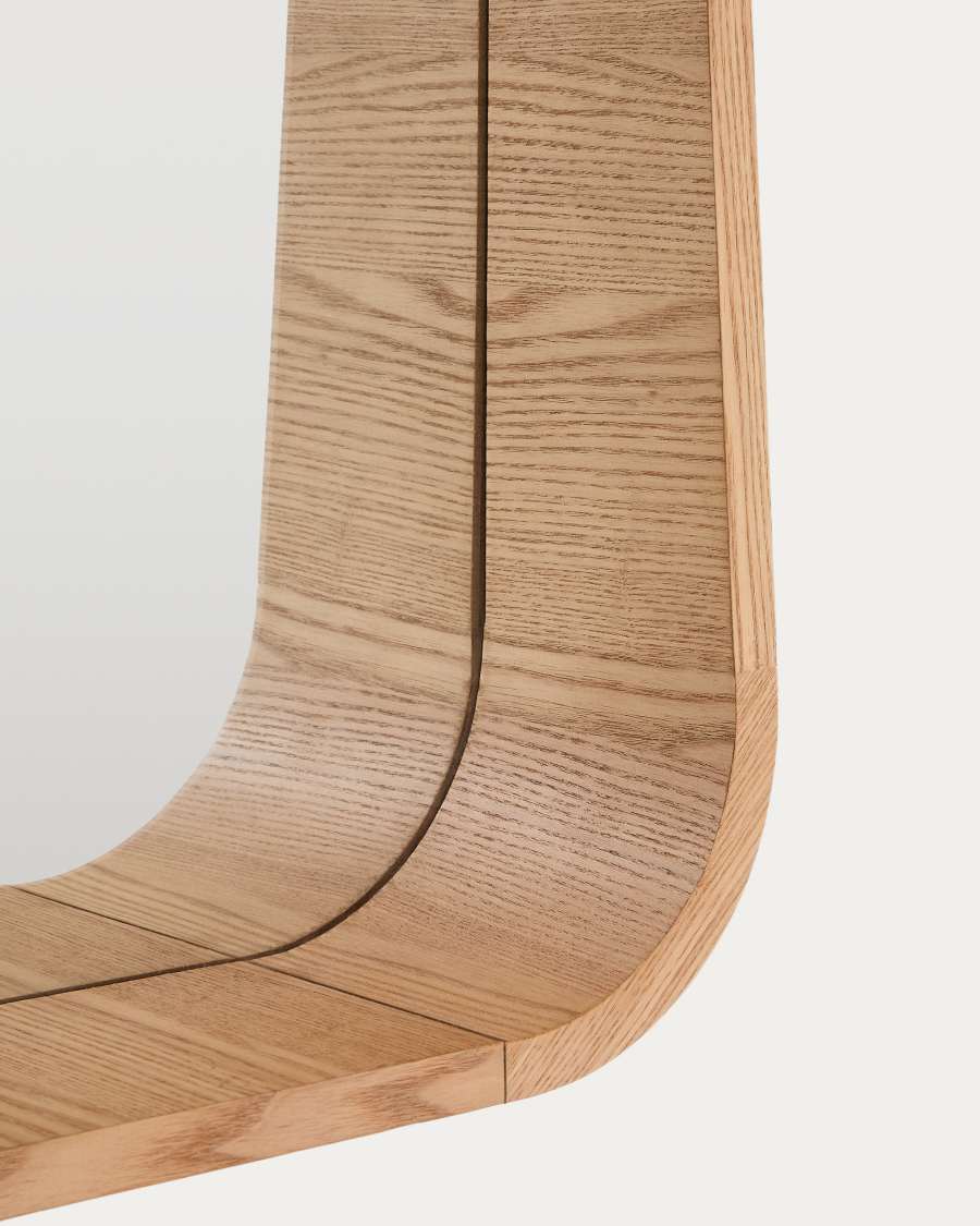 Mirall Salaya de fusta contraxapada de freixe amb acabat natural 90 x 60 cm