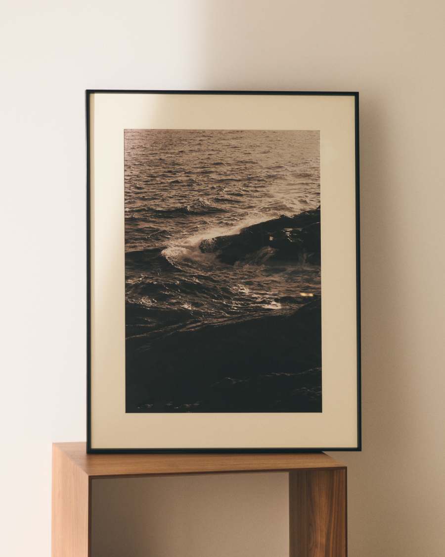 Zavira picture with photograph of waves 64 x 84cm