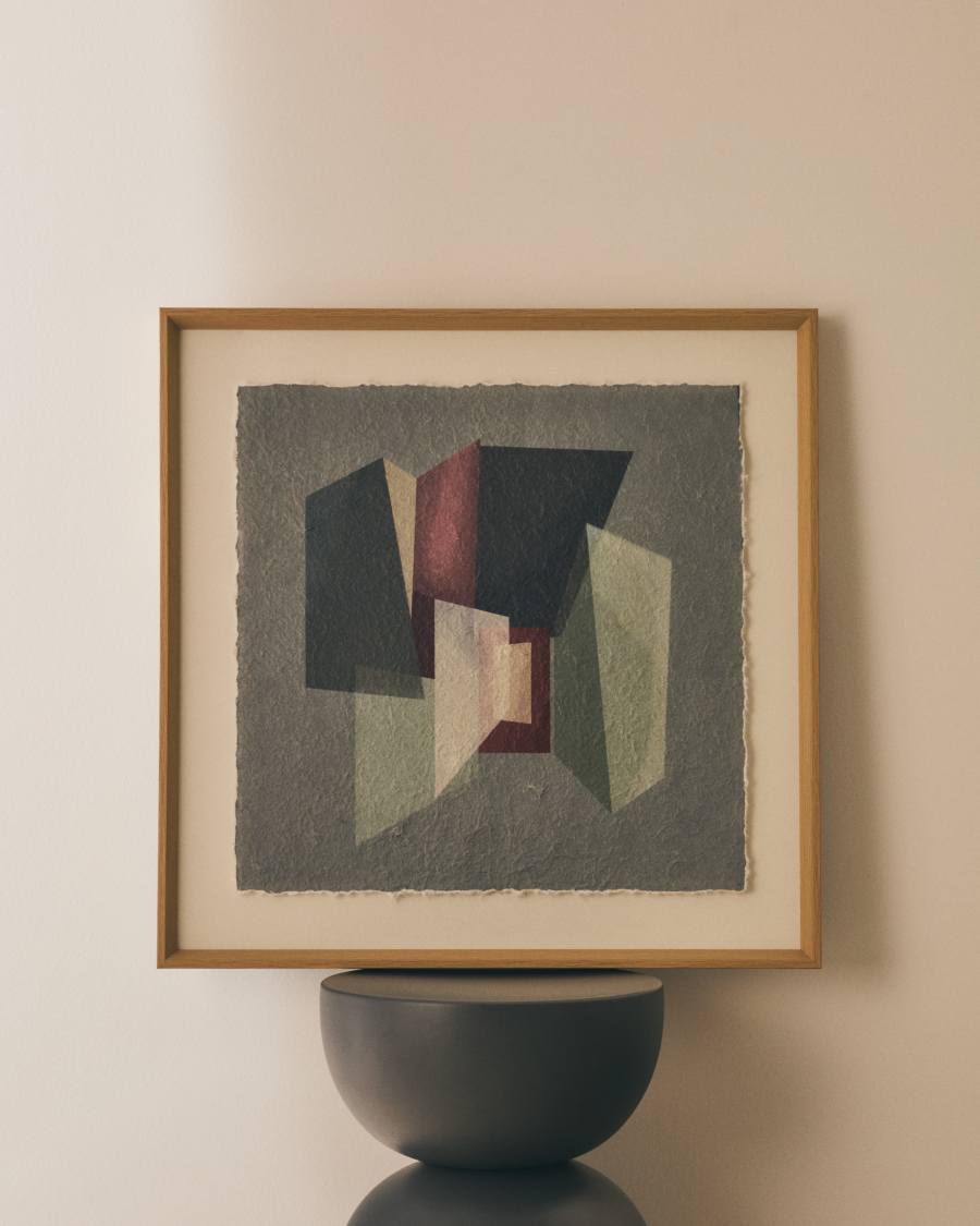 Quadro Veluni in carta riciclata multicolore 60 x 60 cm