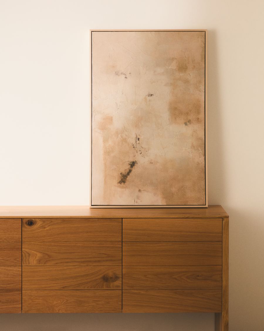 Silpa beige abstract picture 60 x 90cm