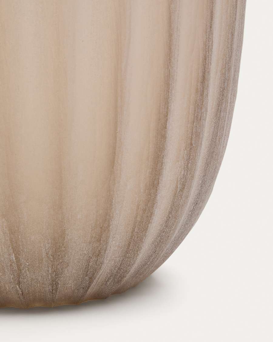 Lumia beige glass vase 38cm