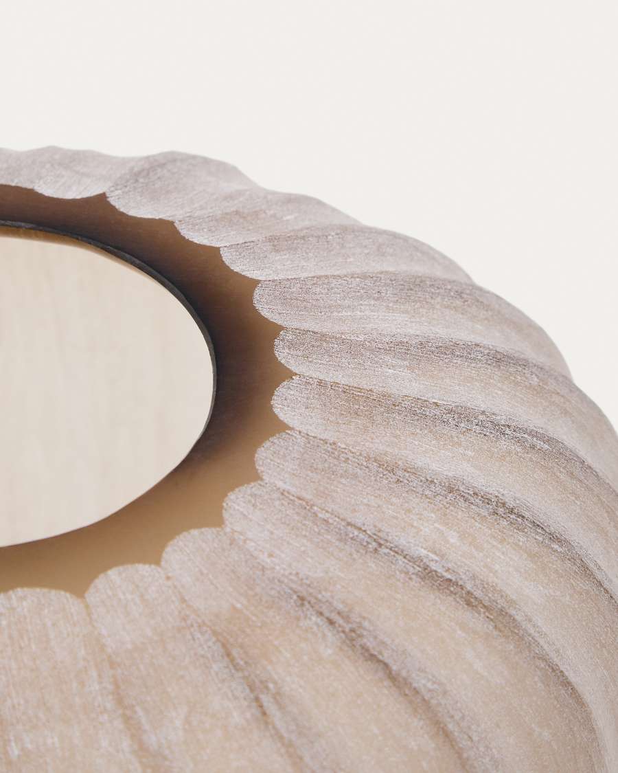 Lumia beige glass vase 38cm