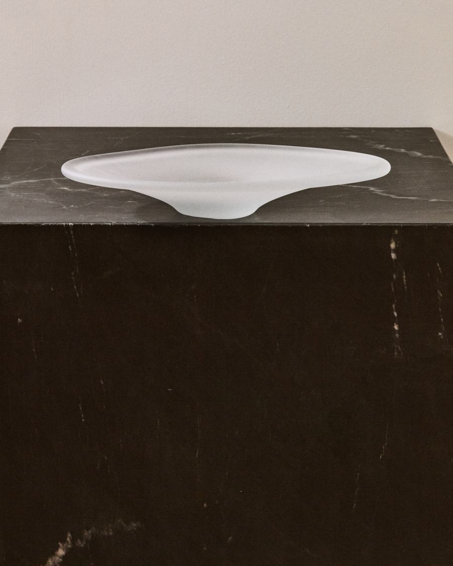 Centrotavola Vionze in vetro 34,5 x 22 cm