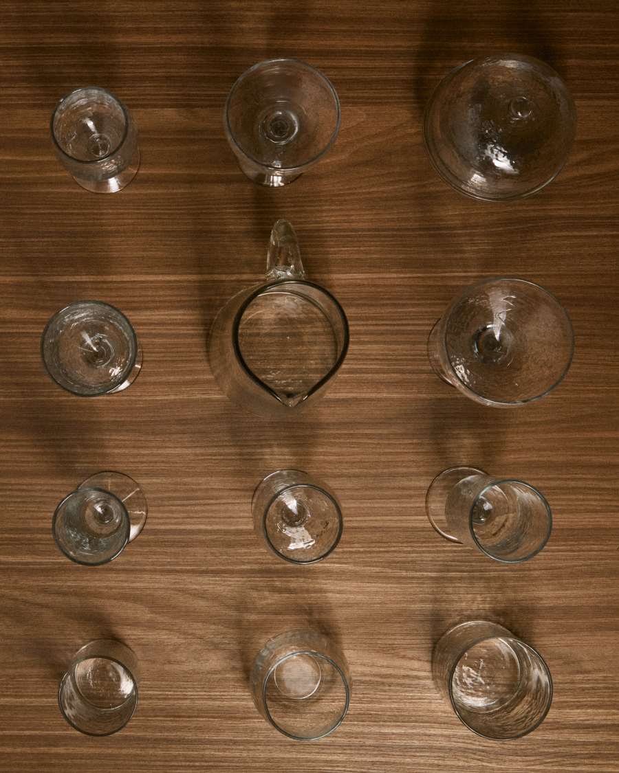 Obila transparent recycled glass jug