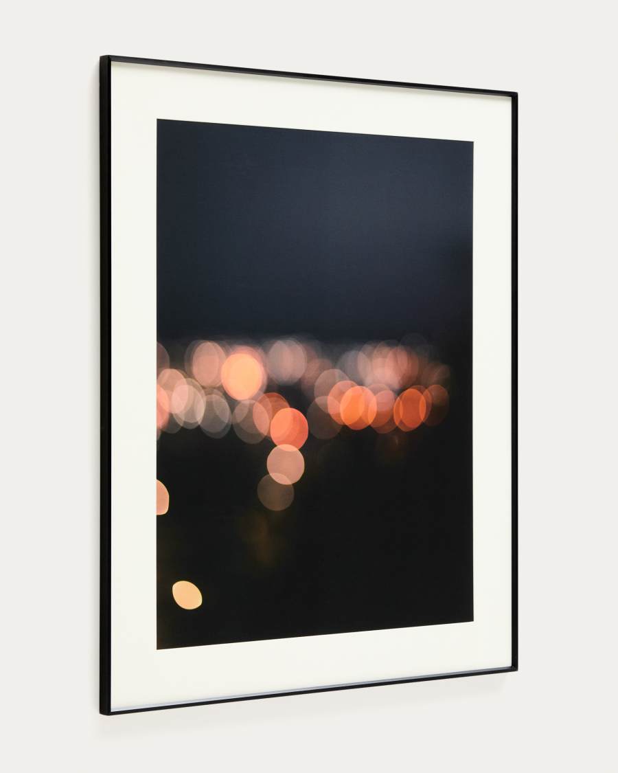 Tableau Zavira photographie des lumières de Barcelone 80 x 100 cm