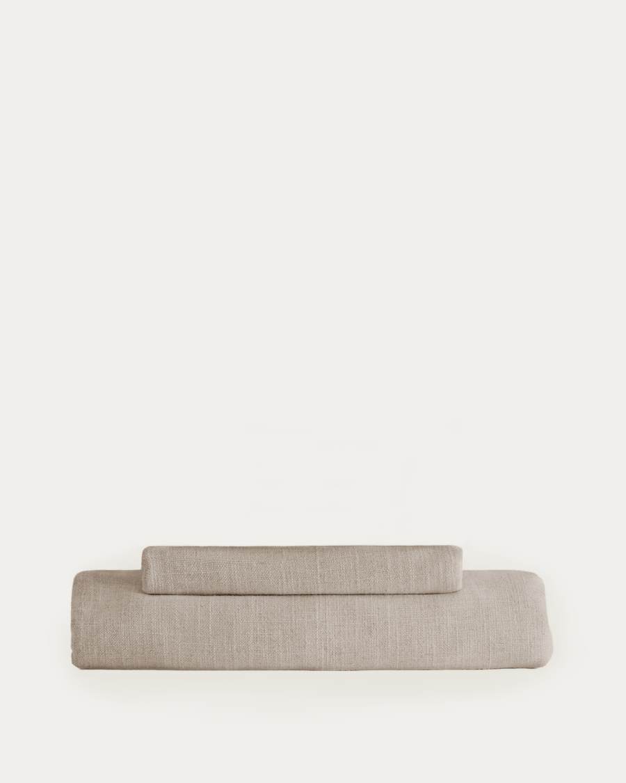 Anarela linen pouffe cover, 80 x 80 cm