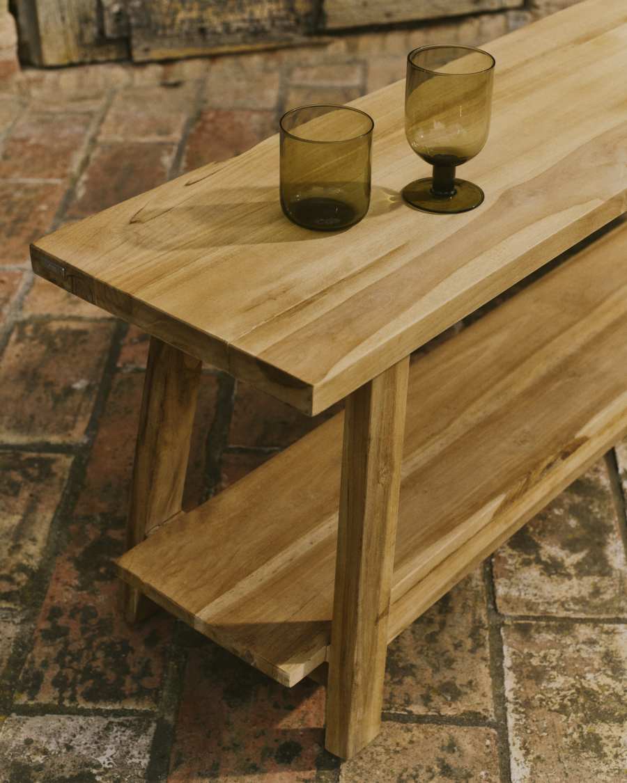 Panca Safara in legno massello di teak riciclato 150 cm