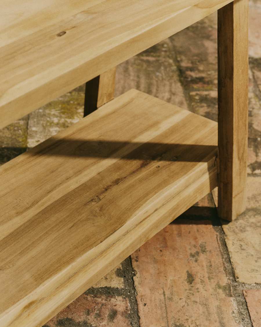 Panca Safara in legno massello di teak ricilato 100 cm