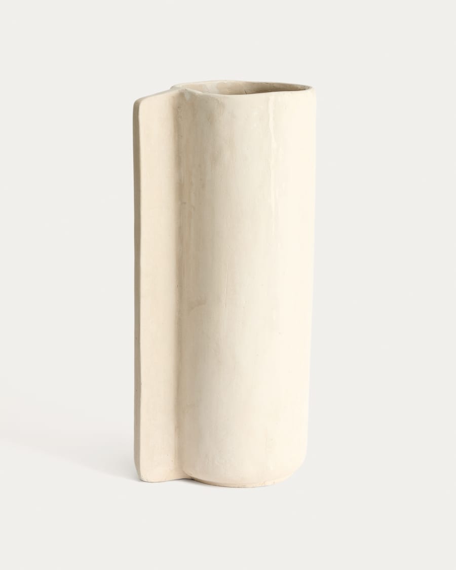 Mireni papier-mâché vase beige 67 cm