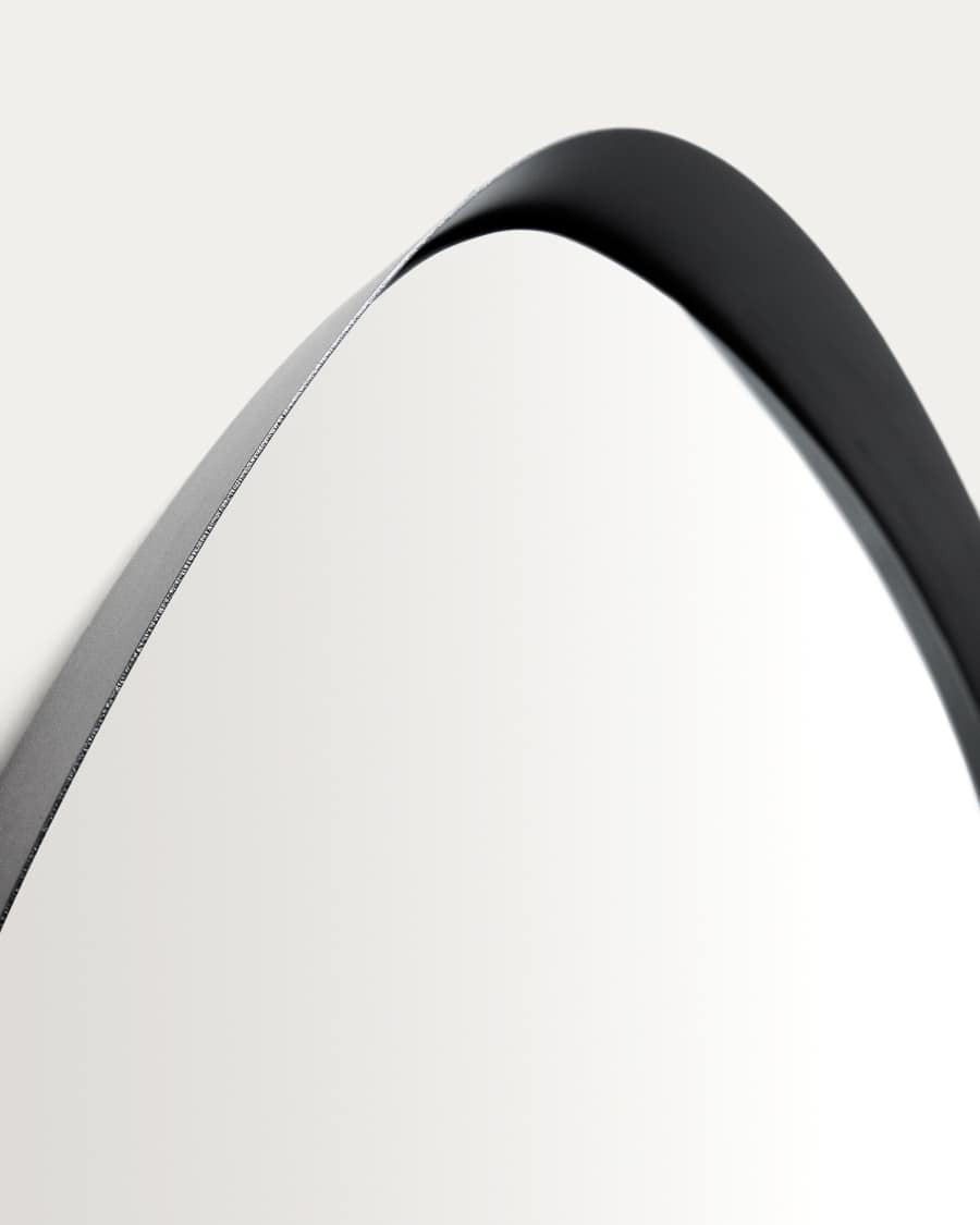 Tebel black metal mirror 85 x 93.5 cm