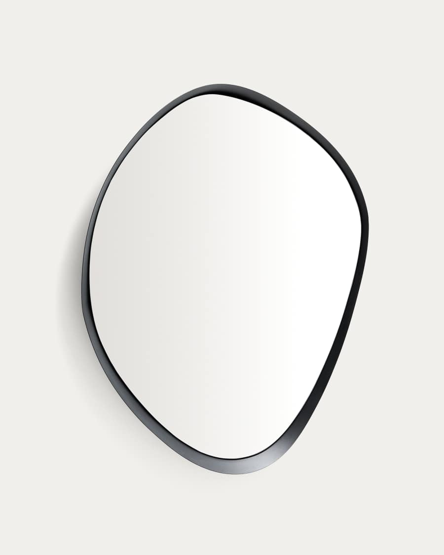 Tebel black metal mirror 85 x 93.5 cm