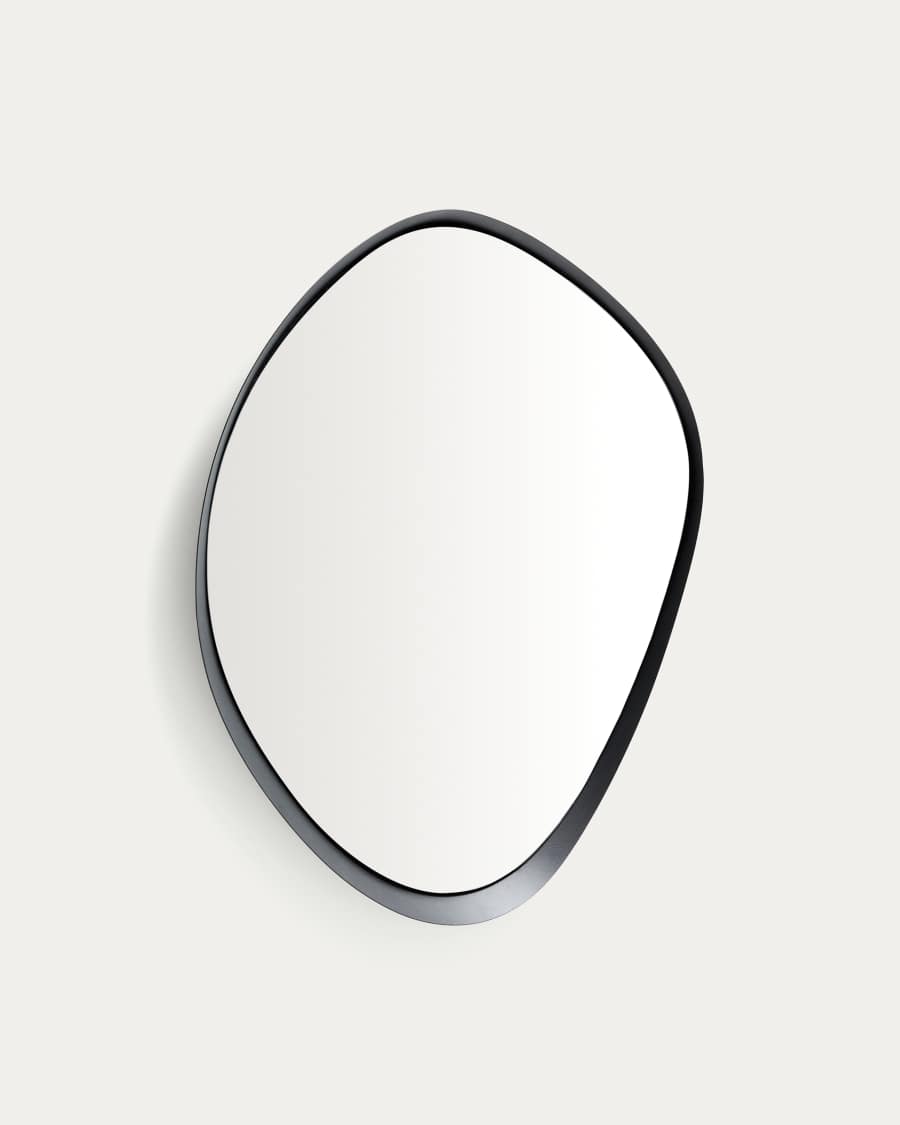 Tebel black metal mirror 67.5 x 74.5cm