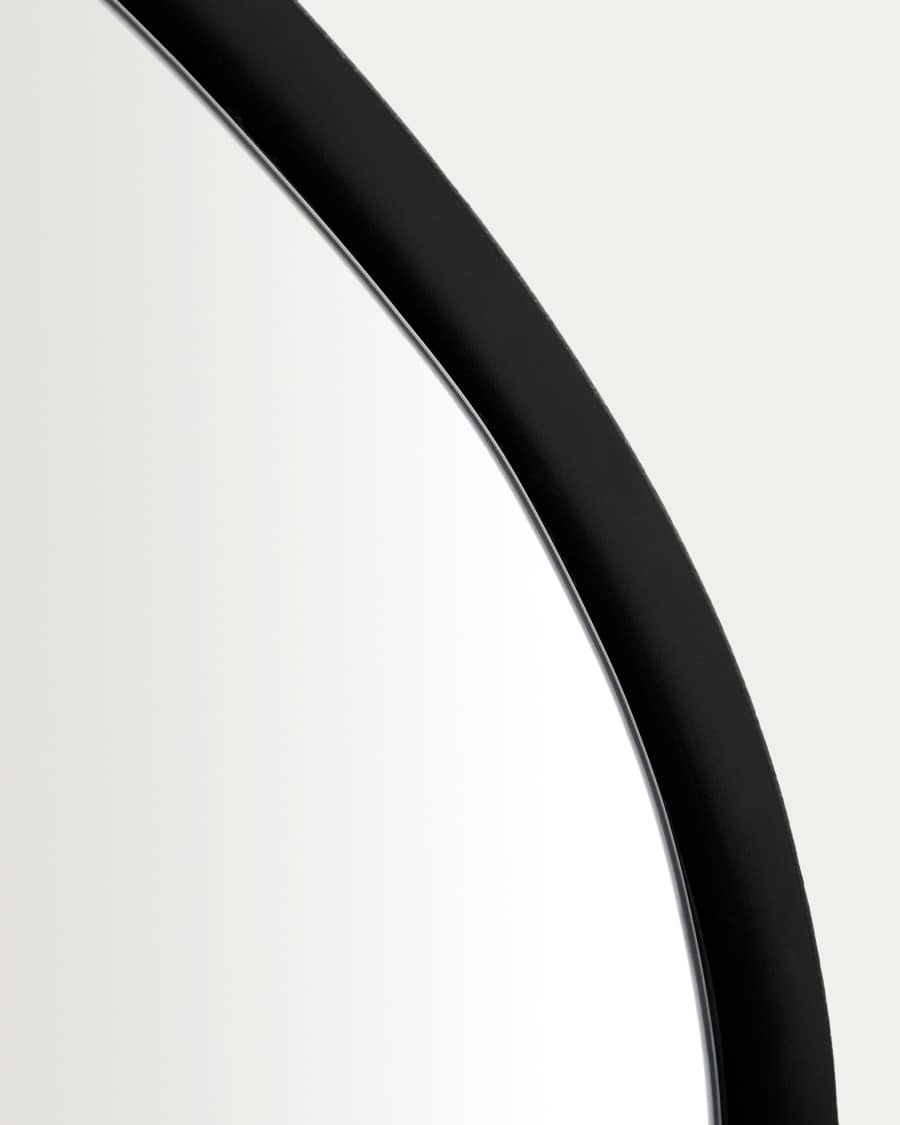 Tebel black metal mirror 67.5 x 74.5cm