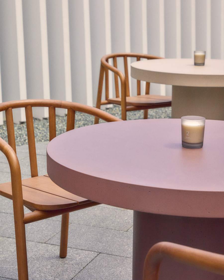 Aiguablava terracotta cement round table Ø90cm