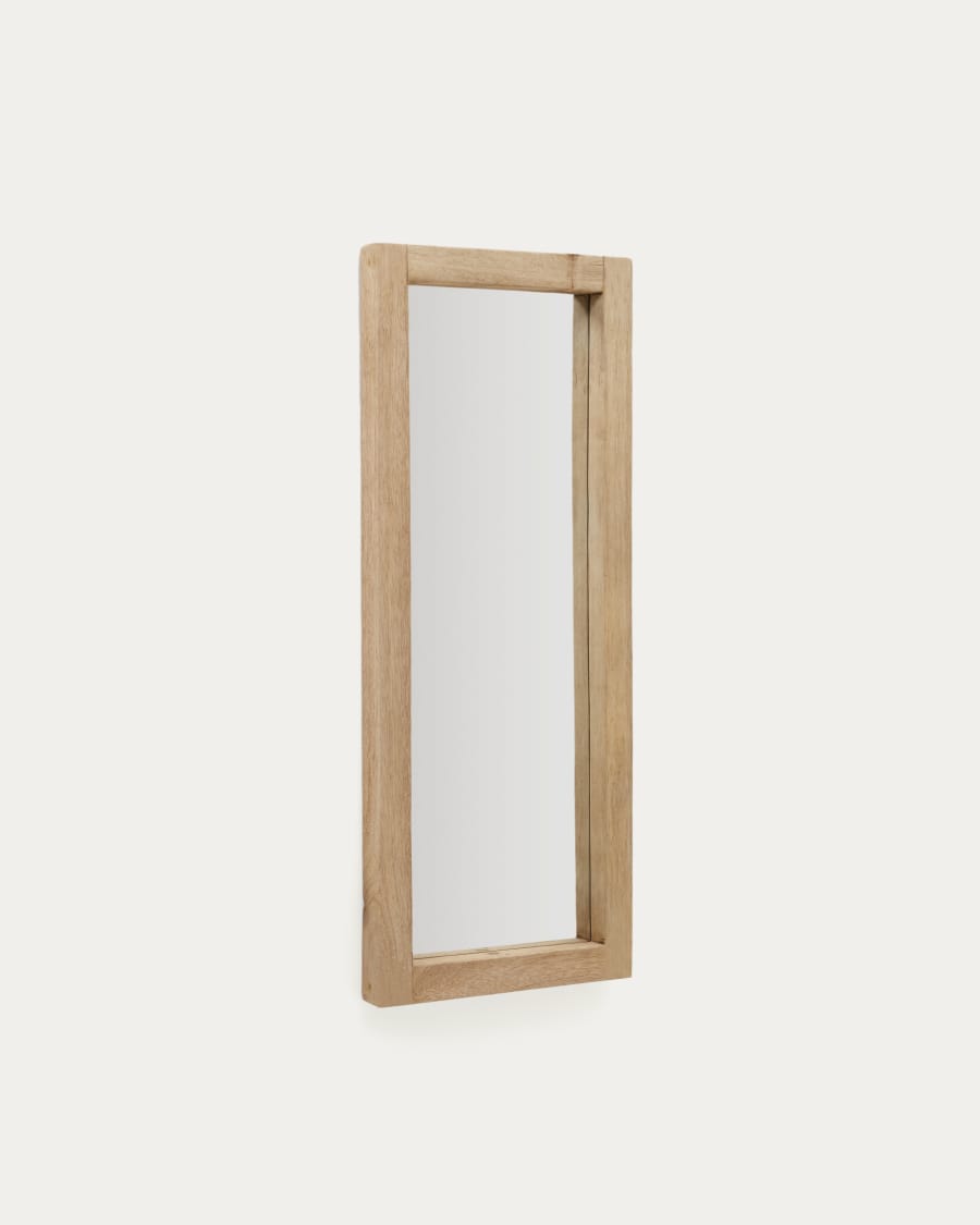 Maden wooden mirror with a natural finish 50 x 120 cm