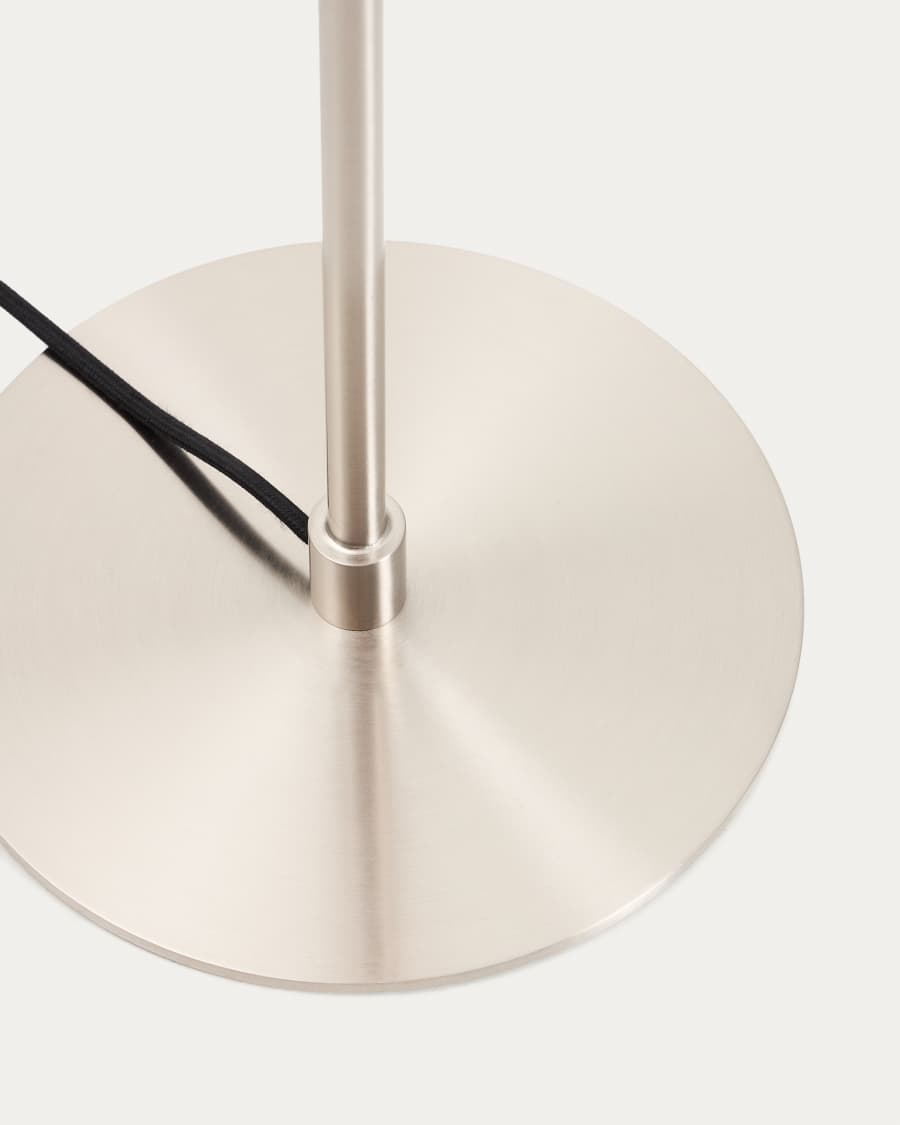 Nuvira floor lamp in light grey brushed metal