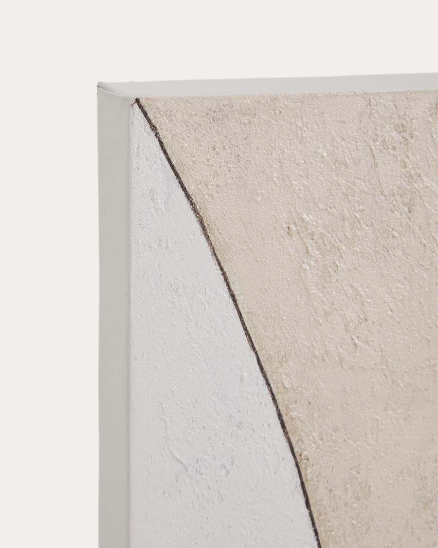 Marvilo grey and mustard abstract canvas 80 x 100cm