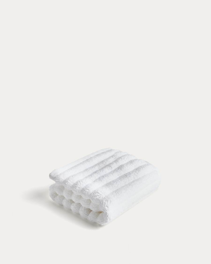 Navira 100% cotton white face towel 30 x 50cm