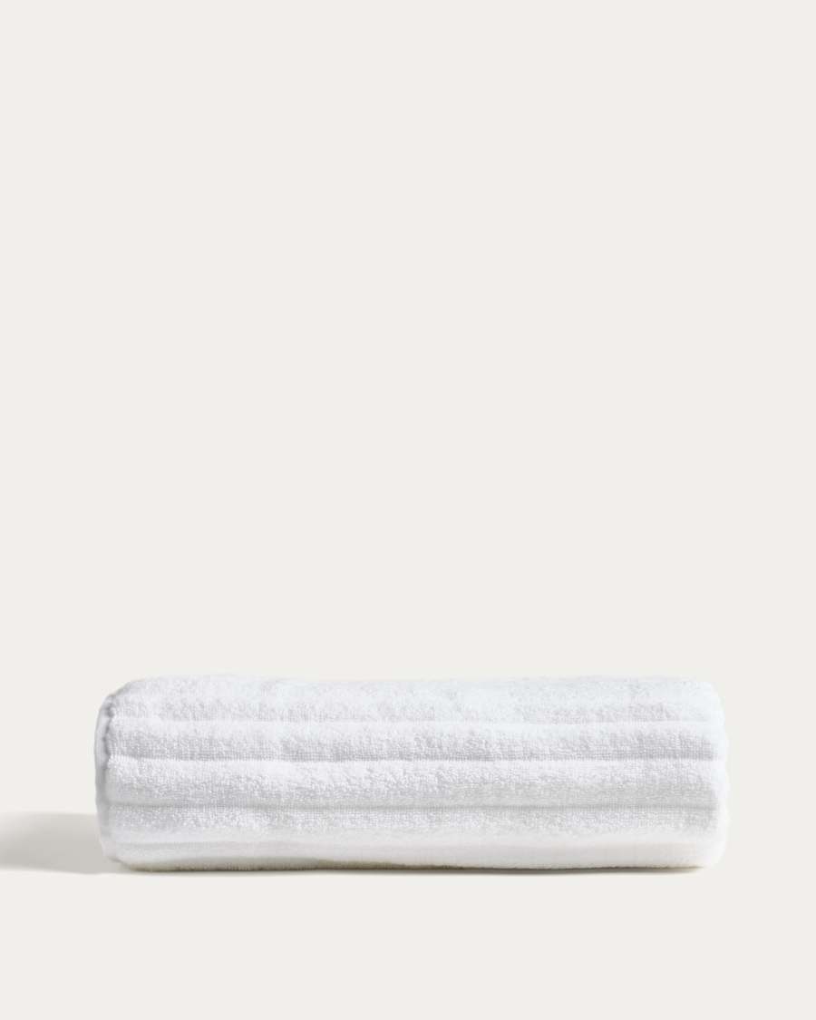 Navira 100% cotton white bath towel 70 x 140cm