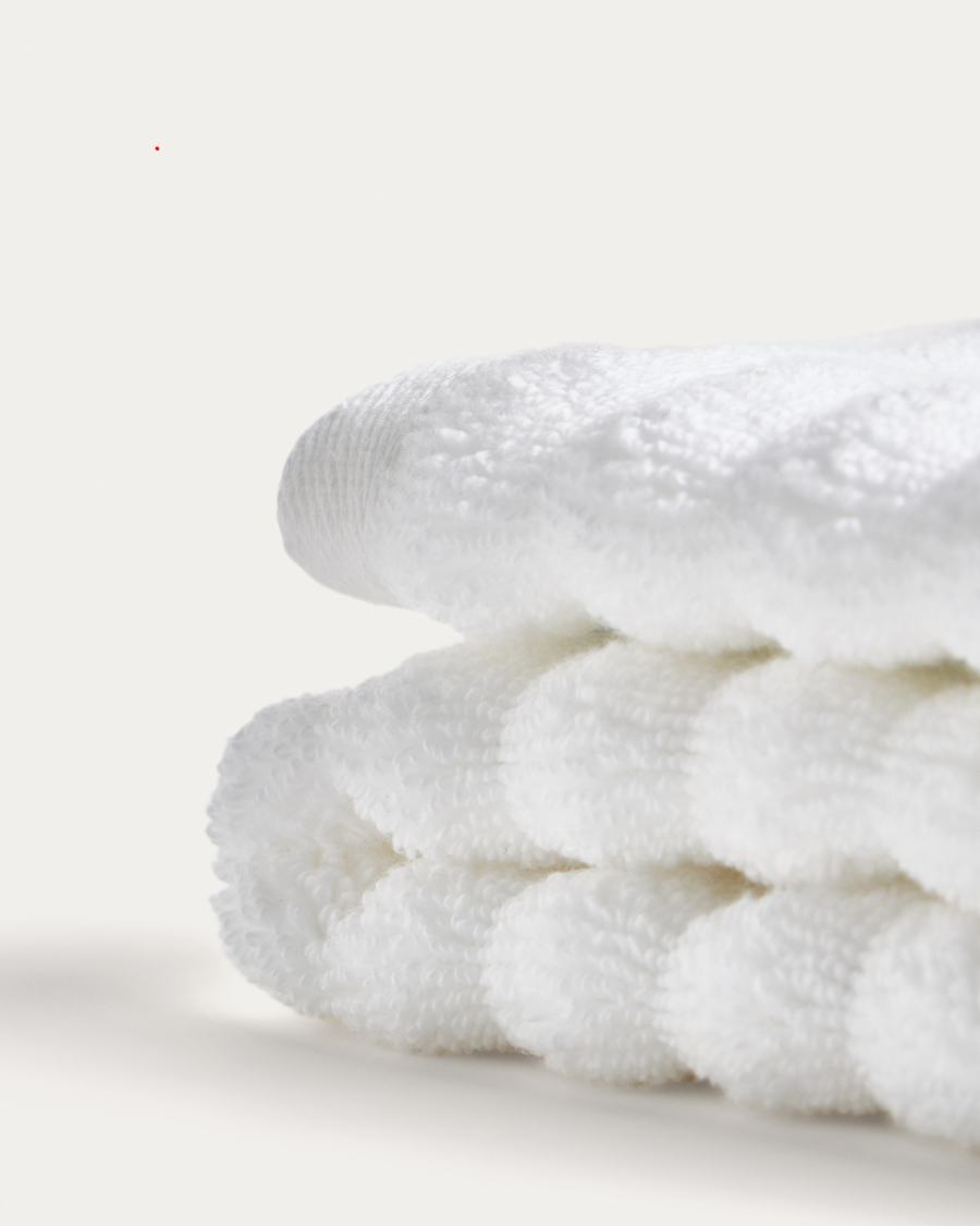 Tovallola de mà Navira 100% cotó blanc 50x90 cm