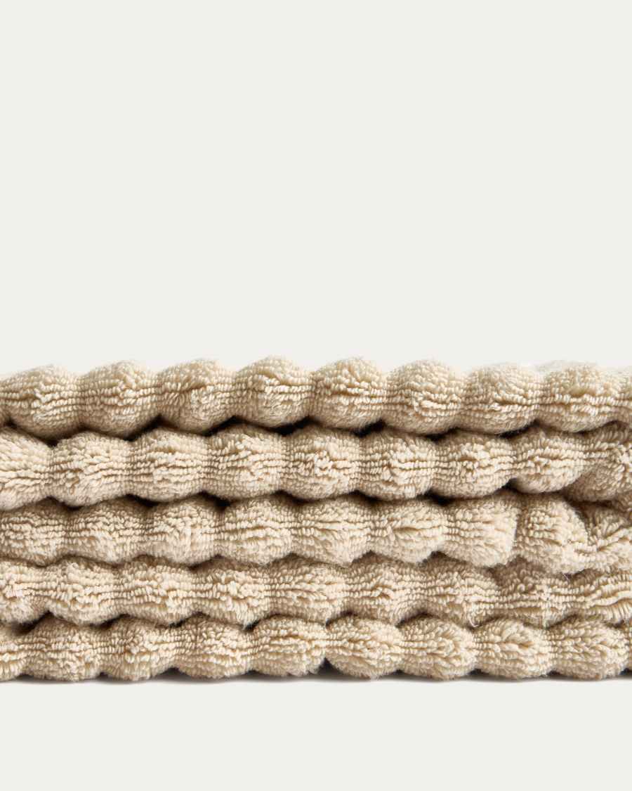 Badetuch Navira aus 100 % Baumwolle, beige, 70 X 140 cm