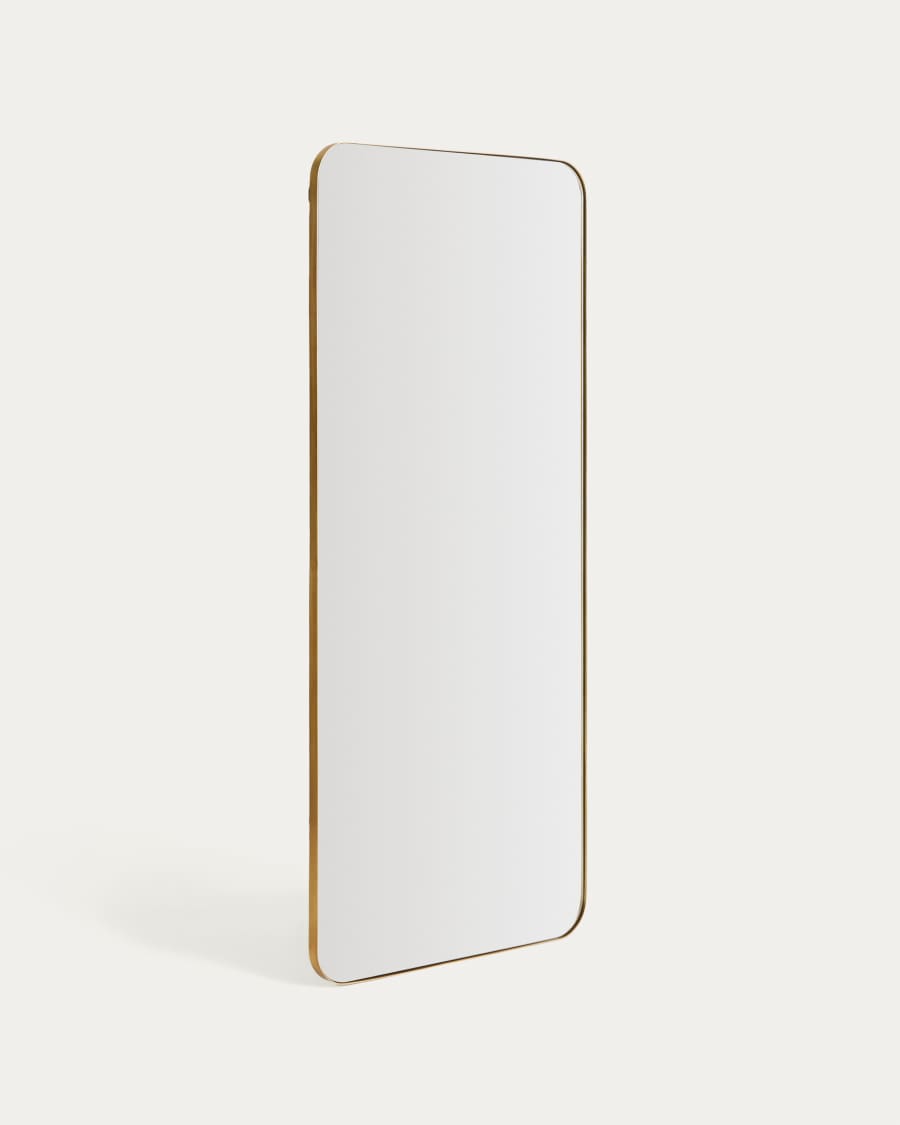 Marco gold metal mirror 80 x 180cm