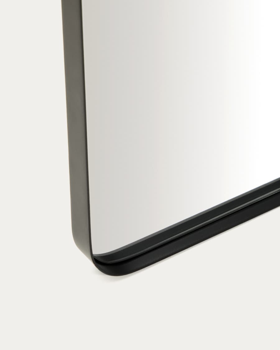 Marco black metal mirror 60 x 60cm